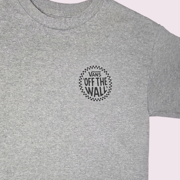 Vans Men T-shirt Short Sleeve Gray Size Small - Picture 2 of 3